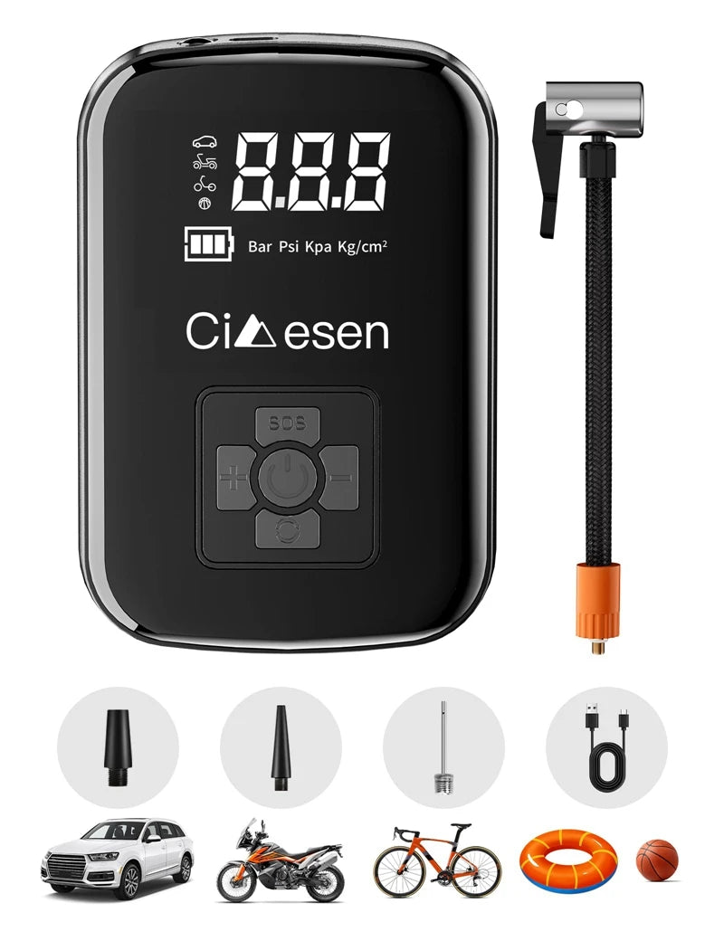 Car Wireless Air Pump 150PSI Portable Electric Tire Inflation