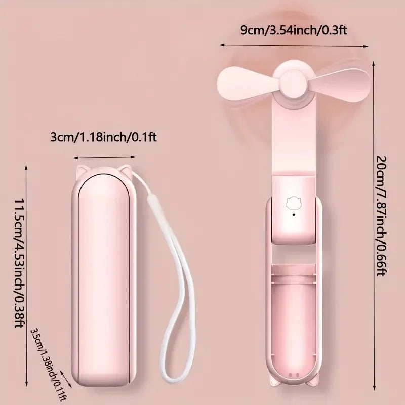 Portable Mini Fan USB Rechargeable