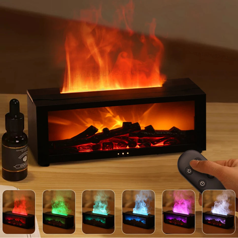 Aroma Humidifier Flame Essential Oil Diffuser