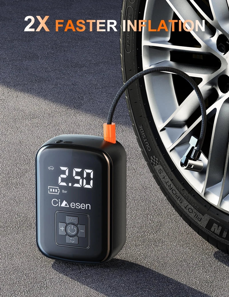 Car Wireless Air Pump 150PSI Portable Electric Tire Inflation