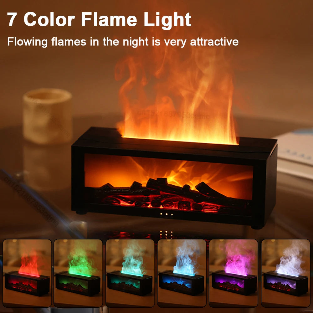 Aroma Humidifier Flame Essential Oil Diffuser